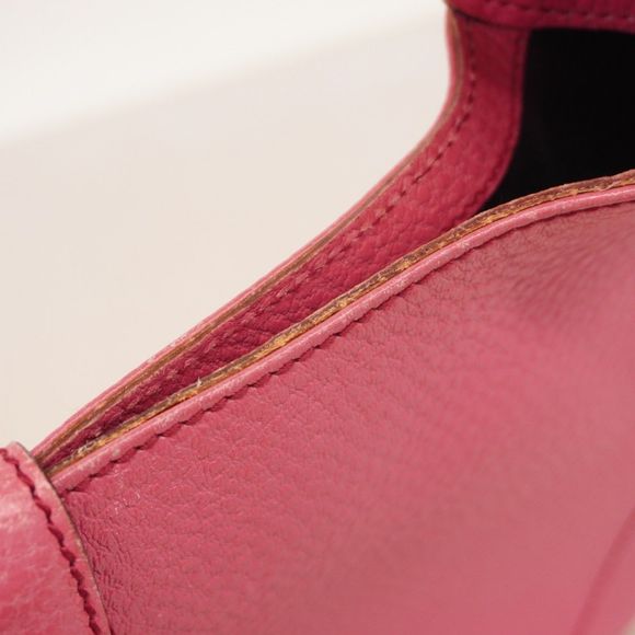 Gucci New Jackie handbag 137335 pink leather with champagne gold hardware pre-ow - Picture 10 of 10